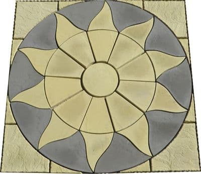 1800mm Aztec Sun Circle Buff Plus Buff Infill