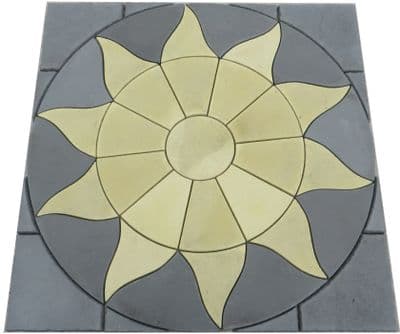 1800mm Aztec Sun Circle Buff plus Slate Grey Infill