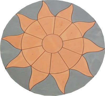 1800mm Aztec Sun Circle Terracotta ( no infill )