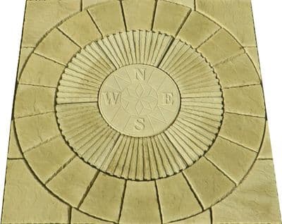 1800mm Rotunda Compass plus Infill Natural Buff