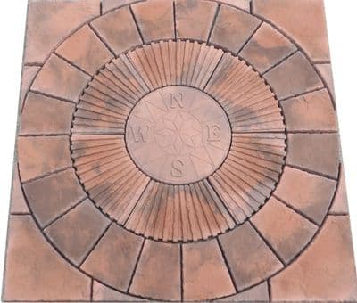 1800mm Rotunda Compass Slate Grey Plus Infill Brindle ( Red / Dark Grey Blend )