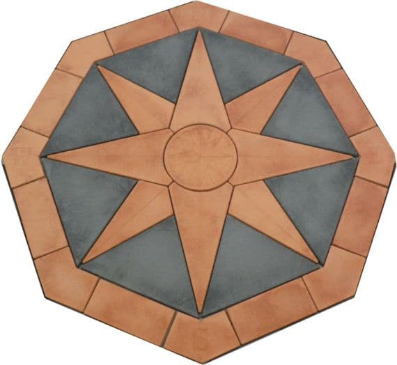 2400mm Compass In Slate Grey / Terracotta ( no infill )