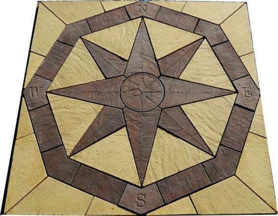 2400mm Octagonal Compass Kit Slate Grey and Buff