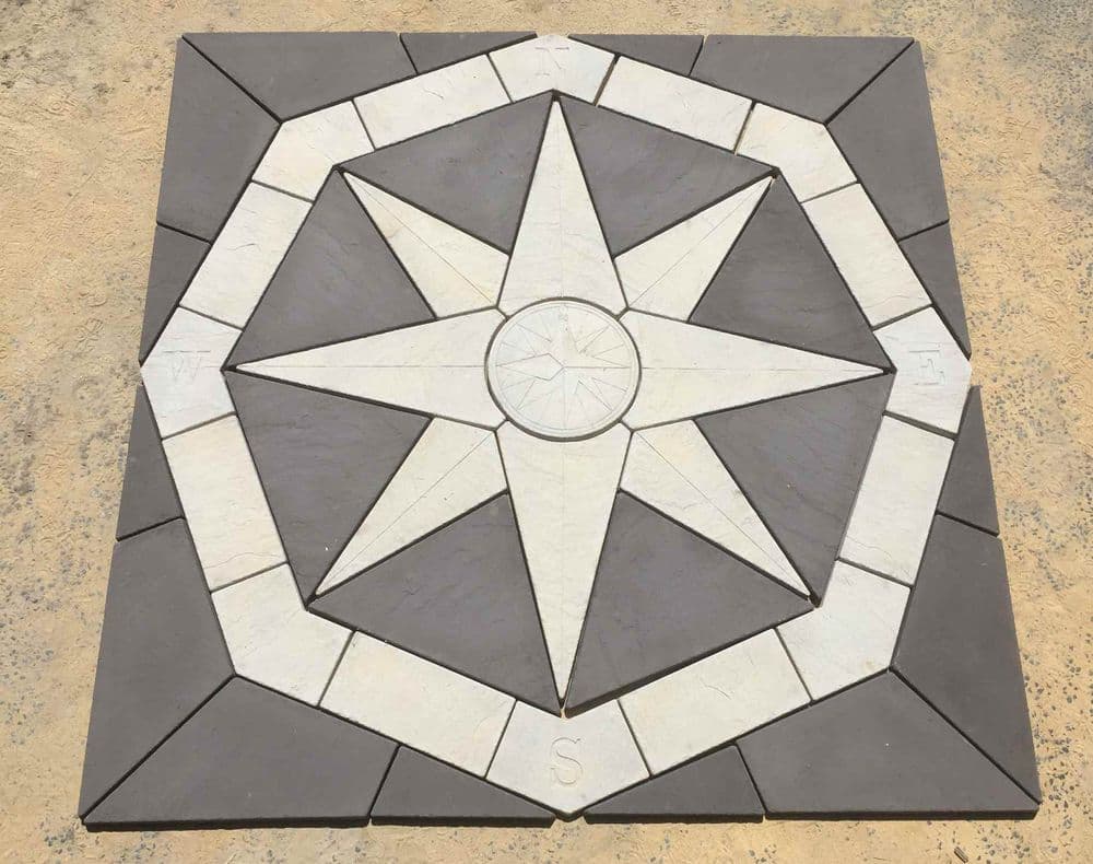 2400mm Octagonal Compass Kit Slate Grey and White