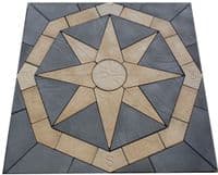 2400mm Octagonal Compass Slate Grey / Buff