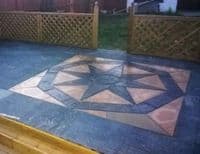 2400mm Octagonal Compass Slate Grey / Buff