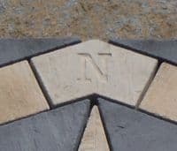 2400mm Octagonal Compass Slate Grey / Buff
