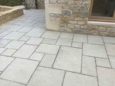 3.0m x 3.0m Olde Yorke Paving Olive Green.