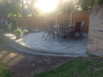 3.6m x 3.6m Yorkstone Antique Green