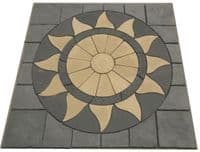 3m x 3m Aztec Sun Patio Kit Slate Grey /Buff