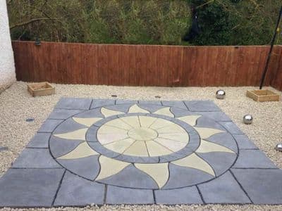 3m x 3m Aztec Sun Patio Kit Slate Grey /Buff