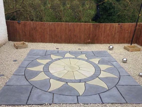 3m x 3m Aztec Sun Patio Kit Slate Grey /Buff