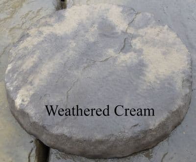 450 mm Dia Yorkstone Stepping Stones Weathered Cream (1)