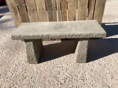 4ft Rustic concrete Bench Straight