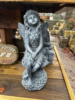 Fairy on Mushroom Antique Grey ( collected price )