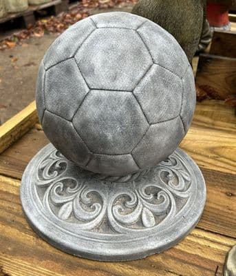 Football on Plinth Weathered grey ( collected price )