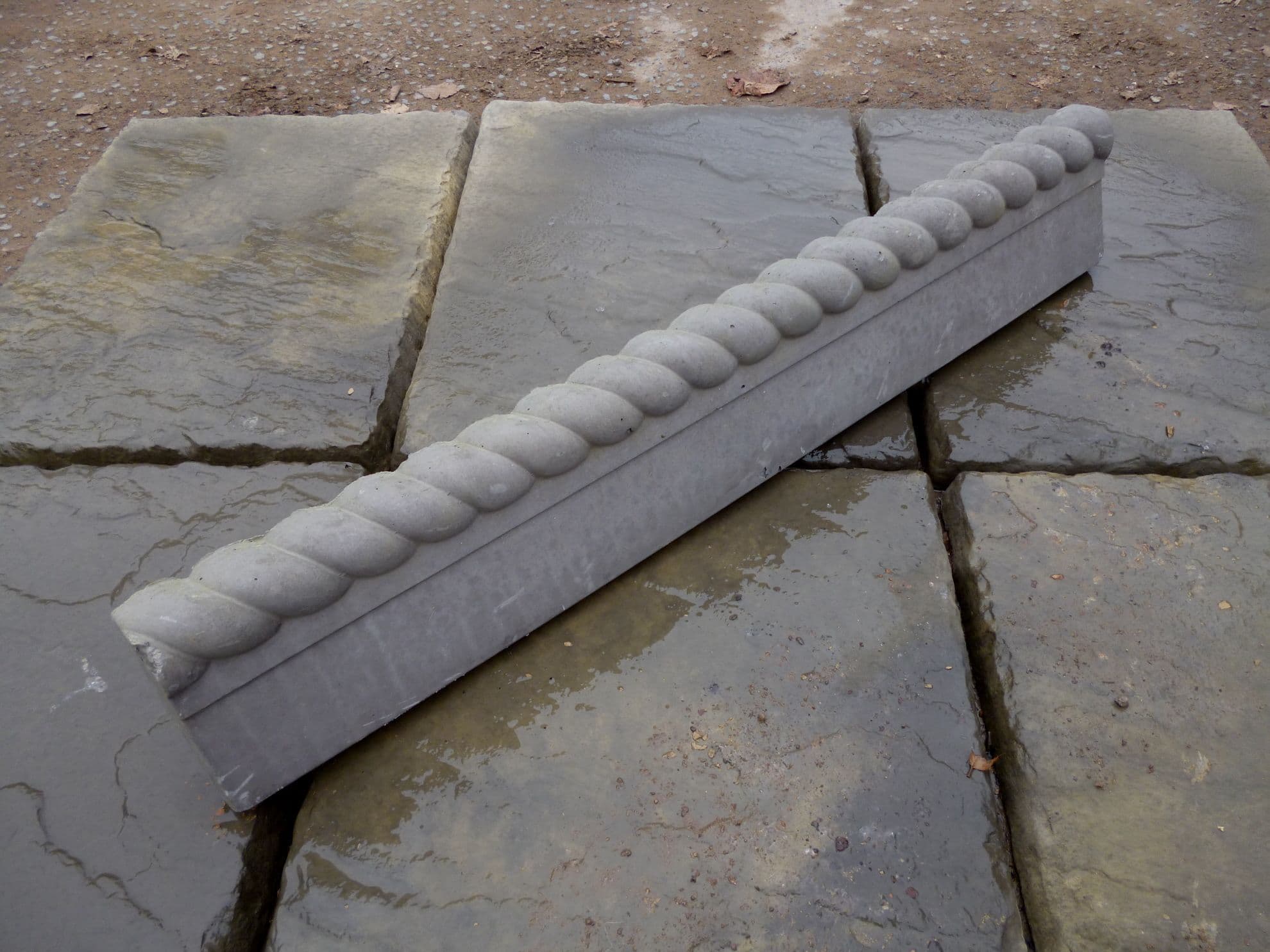 Half Rope Edging Slate Grey