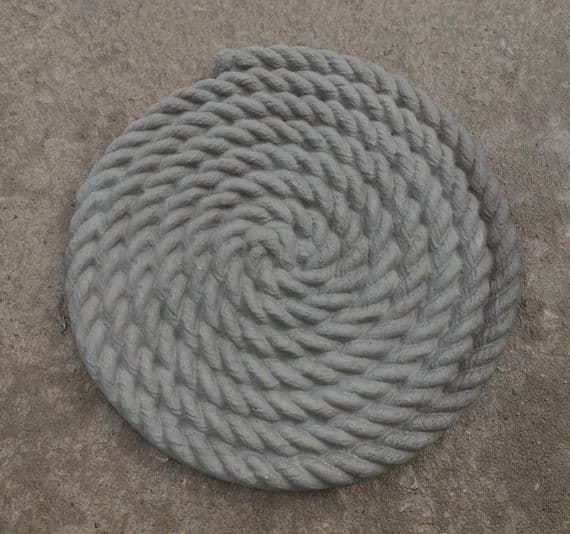 Rope Stepping Stones Slate grey