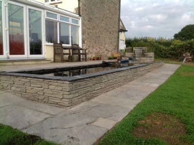 Slate Effect Walling Antique Green/Grey