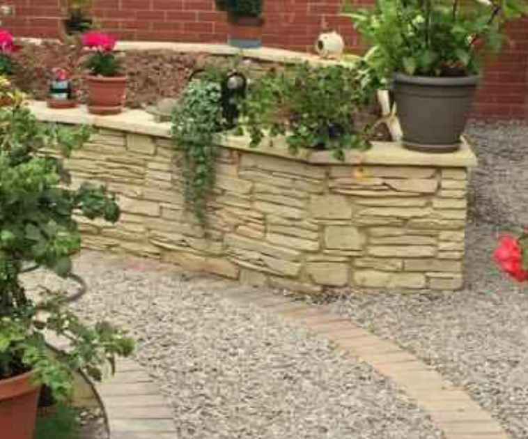 Slate Effect Walling Buff Colour