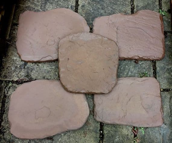 Tobishi Stepping Stone ( 5 Patterns ) Brown (1)