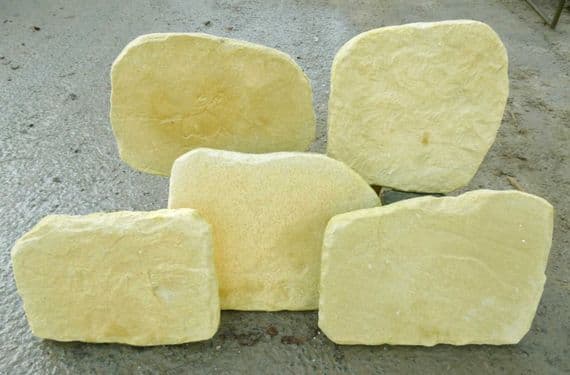 Tobishi Stepping Stones ( 5 Patterns ) Natural Buff (1)