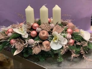 Glamorous Festive Table Centrepiece