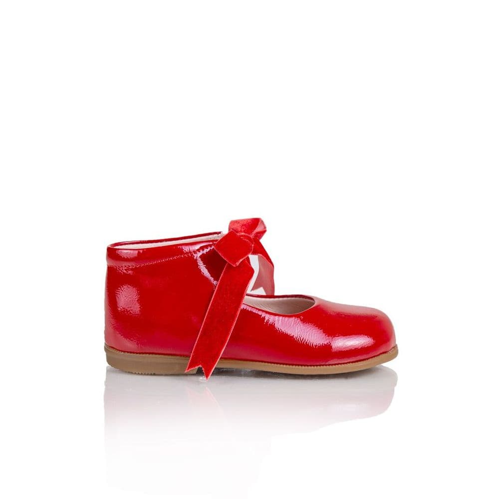 Red Leather Mary Janes for Kids, Babies, Toddlers and Girls Genuine