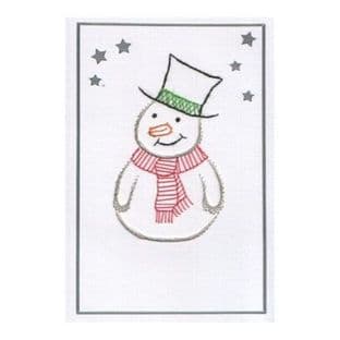 Christmas Card - Jolly Snowman