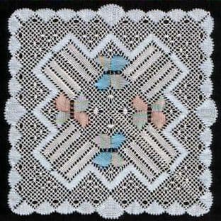 Country Garden Mat 1 with Butterflies