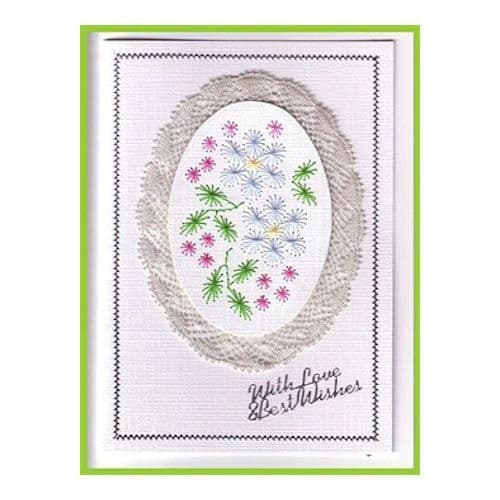 Lace Edged Card - Springtime