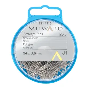 Milward Straight Pins 34 x0.6mm