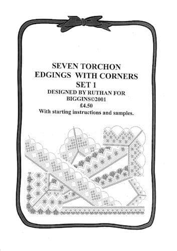 Seven Torchon Edgings with Corners