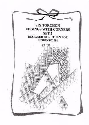 Six Torchon Edgings with Corners