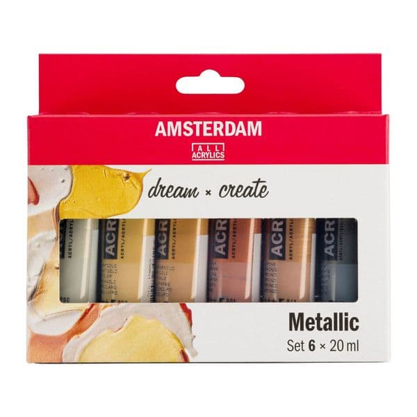 Amsterdam Standard Series Acrylics Metallic Set 6 x 20 ml