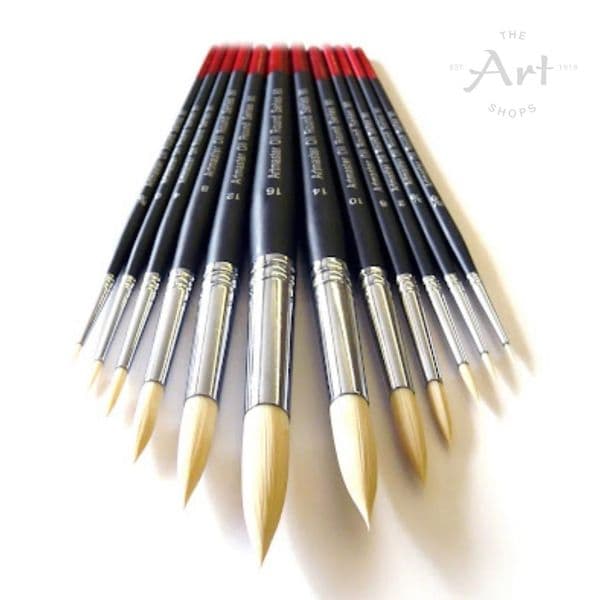Artmaster Oil Paint Brushes Series Round 80