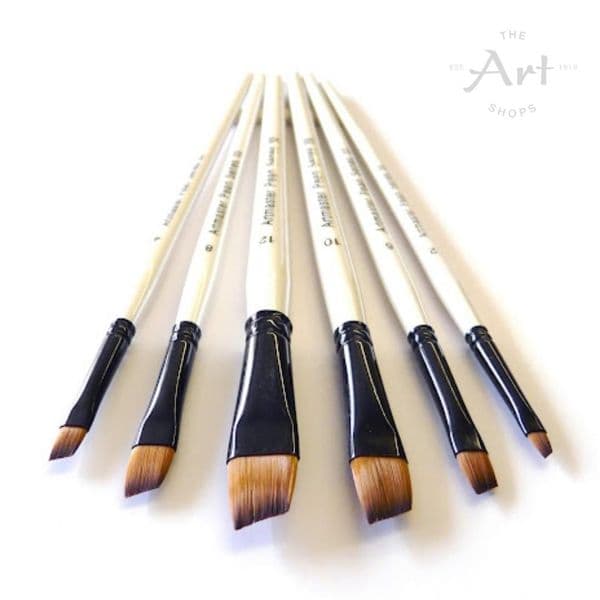 Artmaster Watercolour Brushes Angled Pearl Series 33