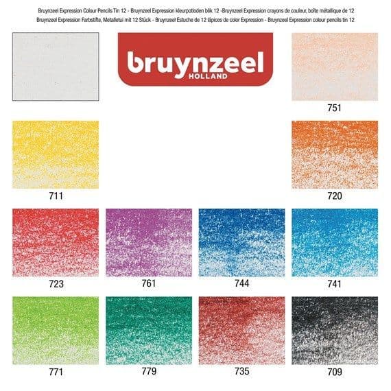 Bruynzeel Expression Series Colour Pencils Set 12