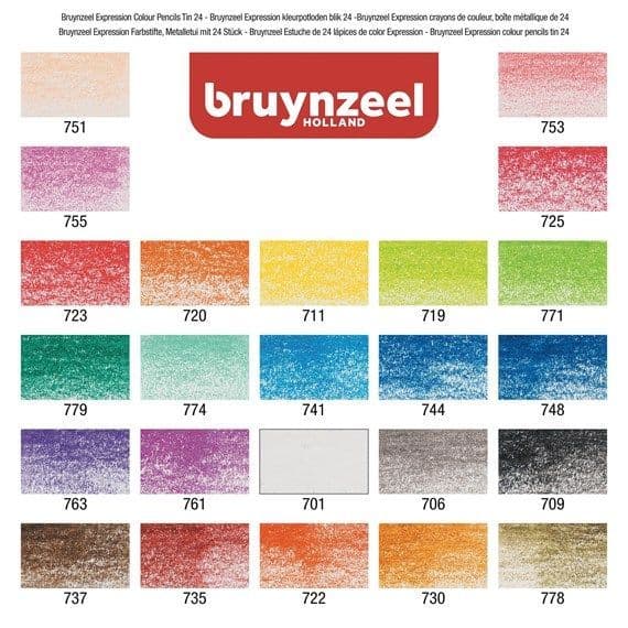 Bruynzeel Expression Series Colour Pencils Set 24