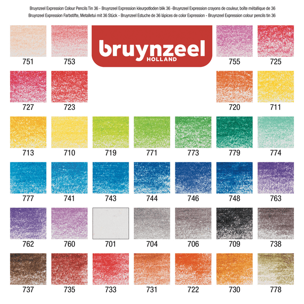 Bruynzeel Expression Series Coloured Pencils Set 36