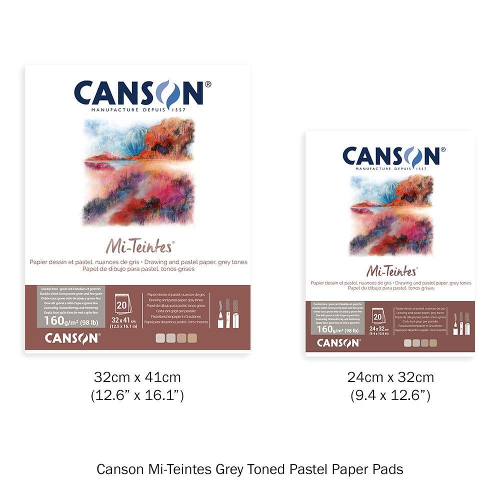 Canson MiTeintes Pastel Paper Pads Grey Shades