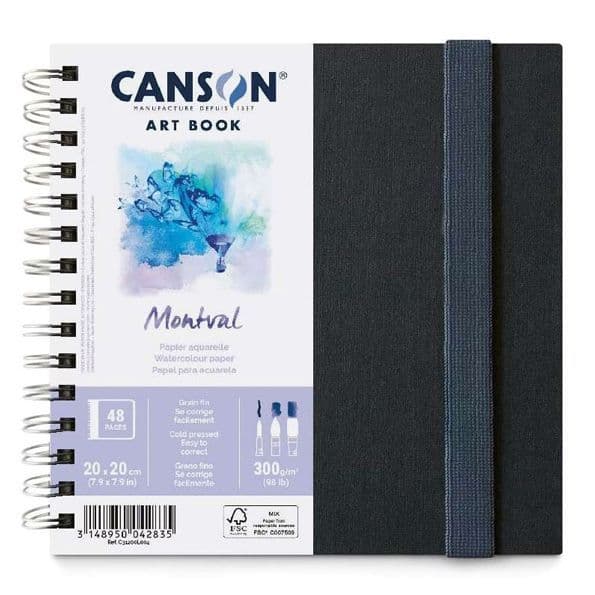 Canson Spiral Montval 300g Artbook 20x20cm