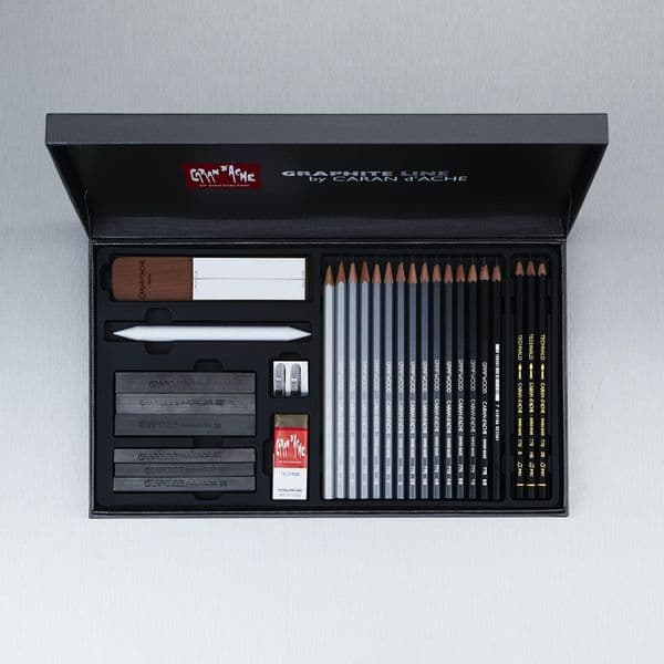 Caran D'ache Graphite Line Pencils Satin Gift Box