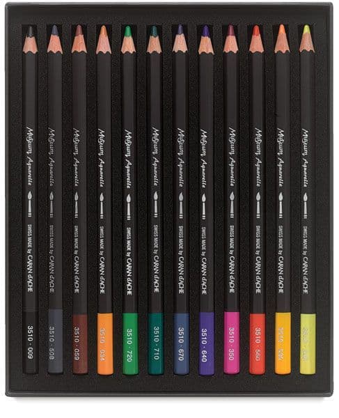 Caran D'Ache Museum Aquarelle Watercolour Pencil Set of 12