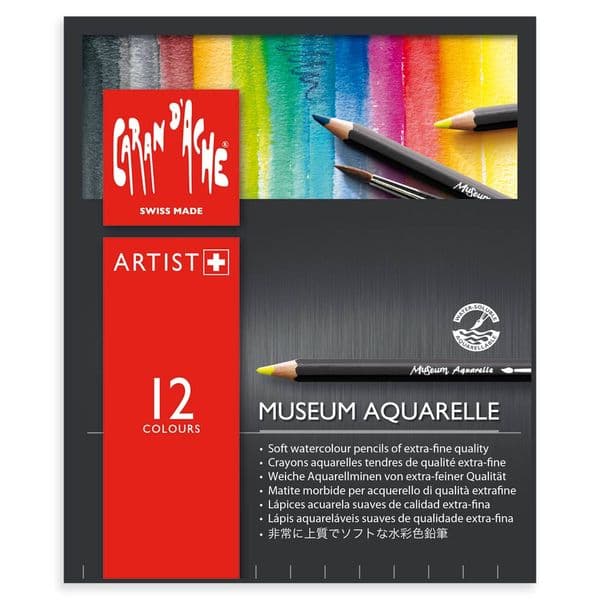 Caran D'Ache Museum Aquarelle Watercolour Pencil Set of 12