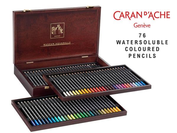 Caran D'Ache Museum Aquarelle Wooden Box Set of 76