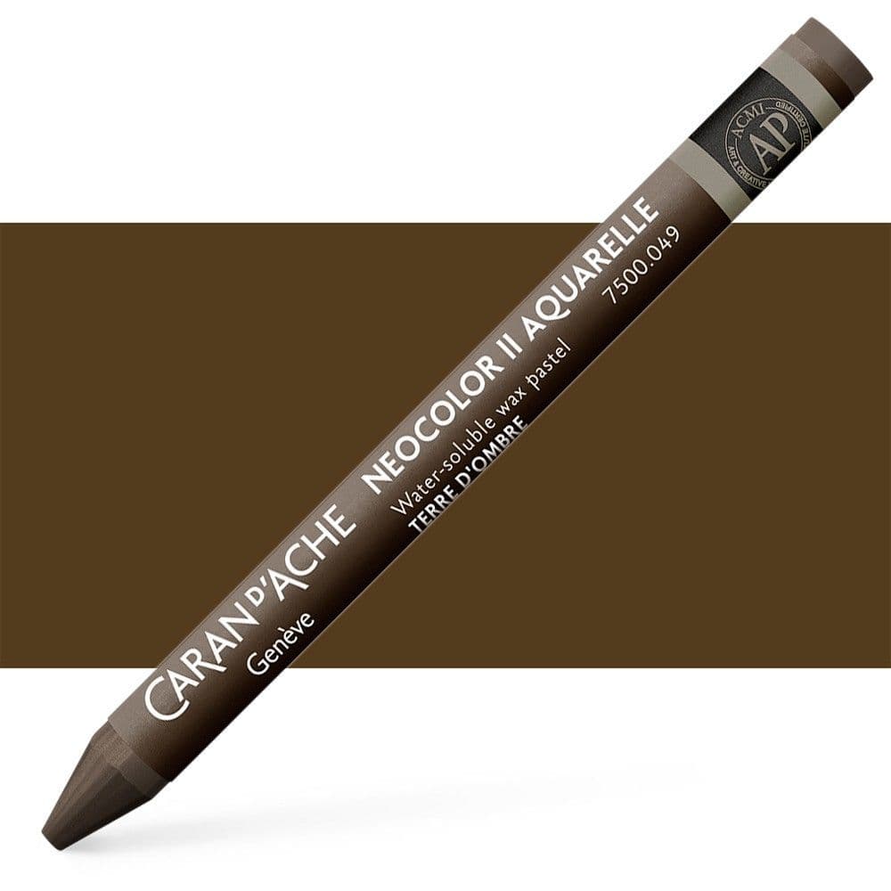Crayon Aquarelle Néocolor II Noir Caran D'Ache - Dessin Et Illustration Artistique