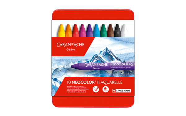 Caran D'Ache Neocolor II Water Soluble Crayon Set of 10