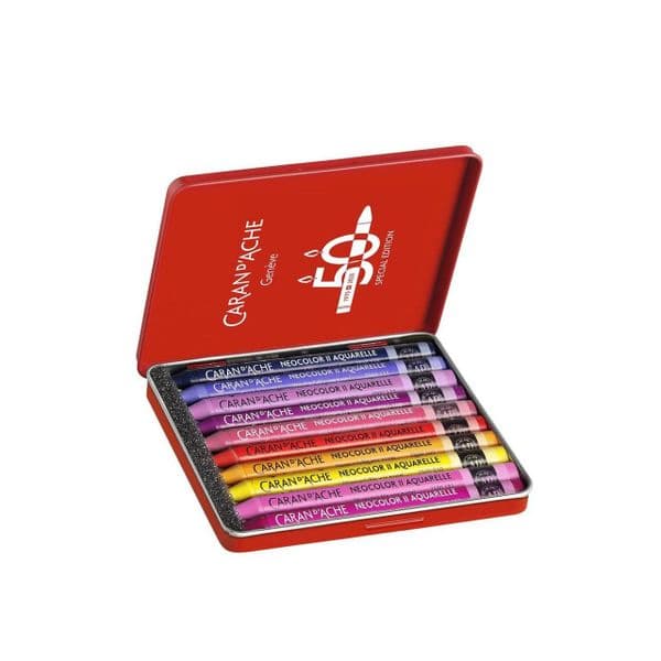 Caran D'Ache Neocolor II Water Soluble Crayon Set of 10 Special Edition : 50 Years POP