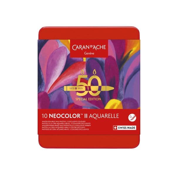 Caran D'Ache Neocolor II Water Soluble Crayon Set of 10 Special Edition : 50 Years POP